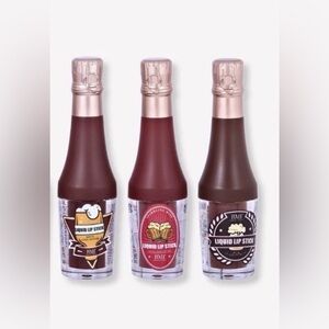 FRUF Liquid Lipstick Set - Rich Red and Deep Brown Shades